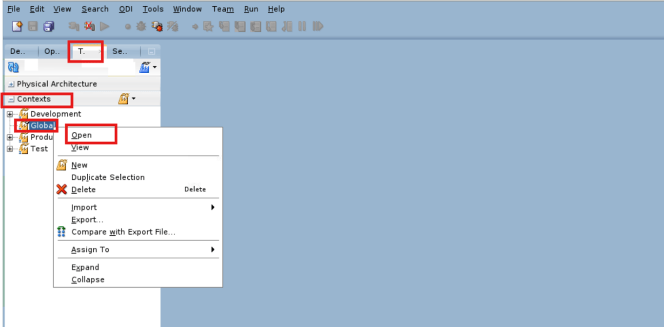 Map physical and logical schemas using Contexts.