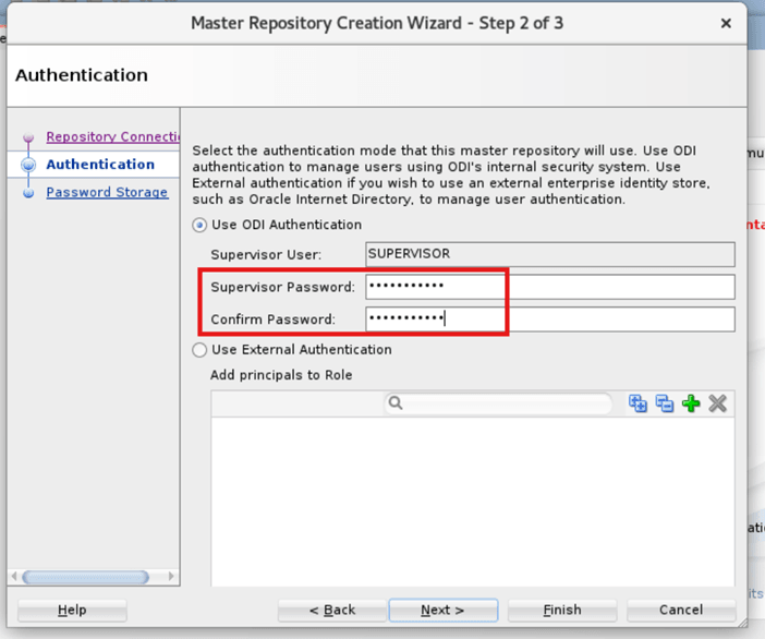 Enter the supervisor password.