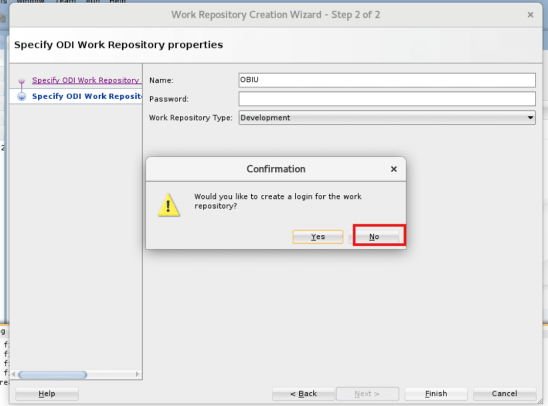 Work repository is created.