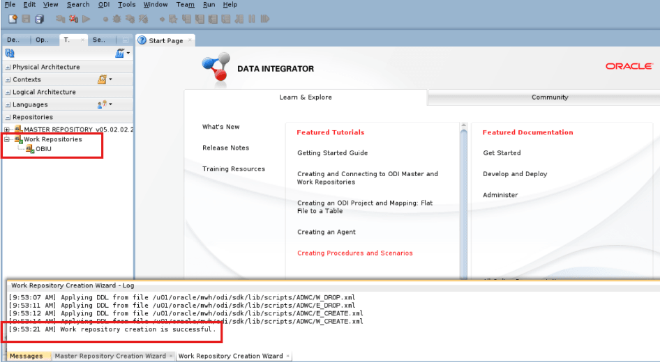 Work repository is created.
