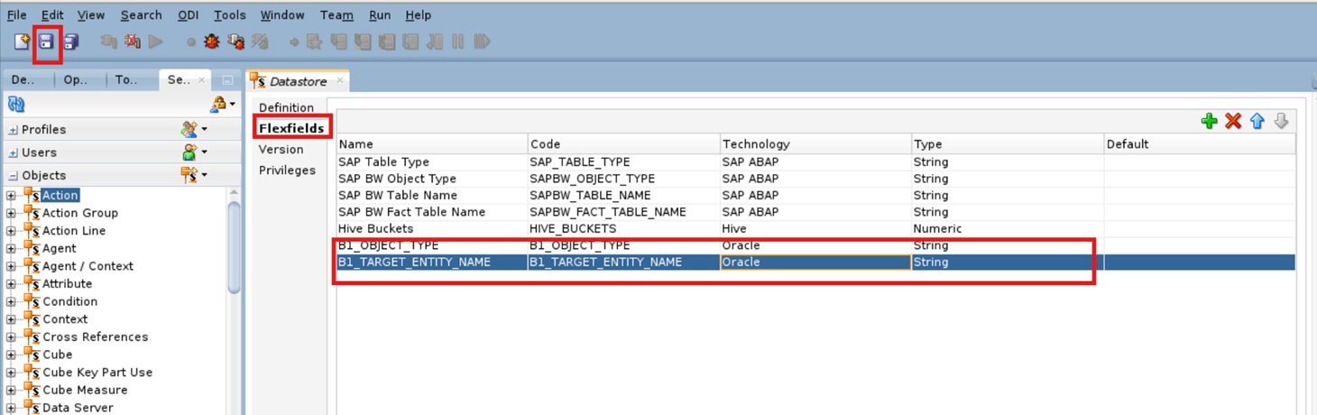 Flex Fields on Datastore