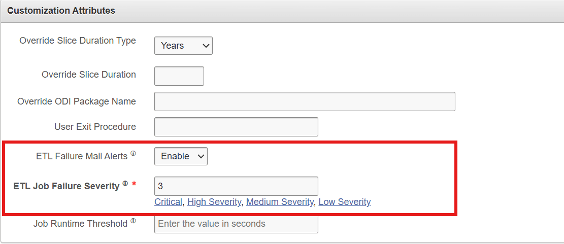 Entity level parameter to enable ETL Failure Mail Alerts