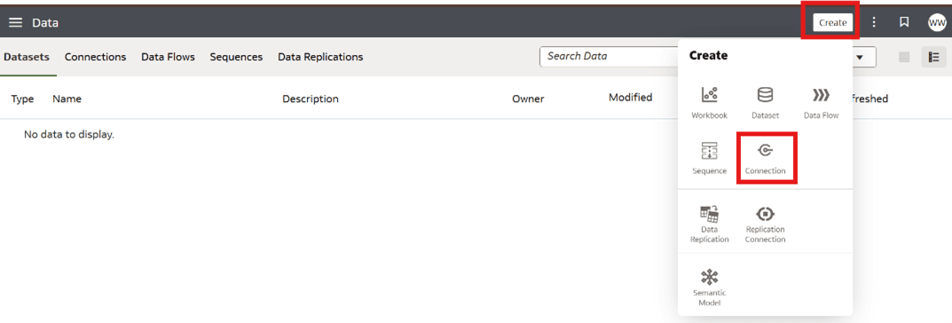 Create a connection.