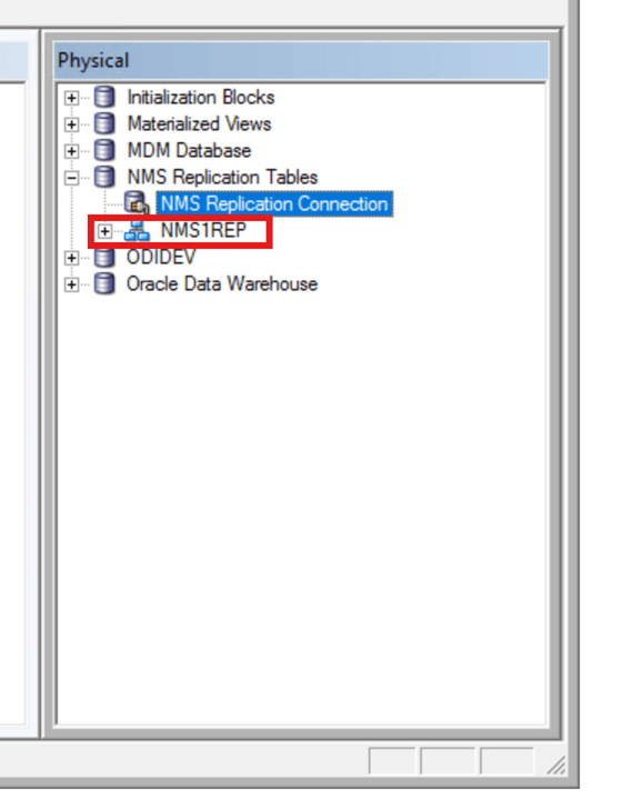 Enter the NMS Replication Tables details.