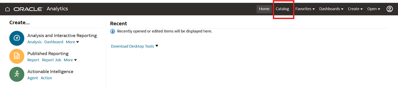 Select the Catalog tab.