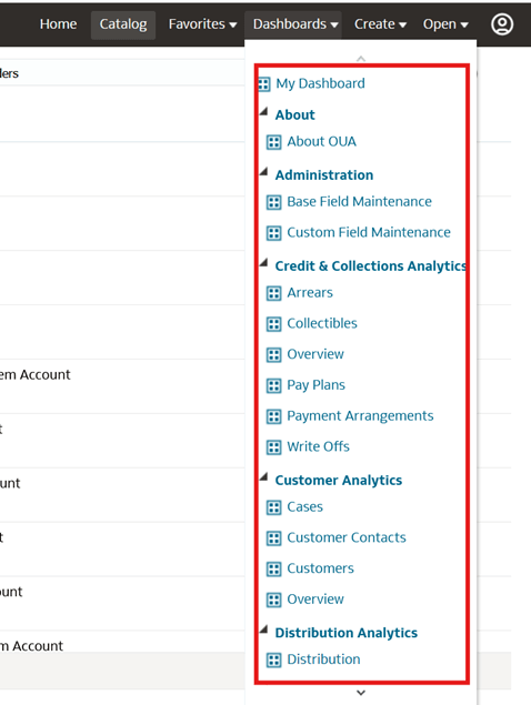 Verify deploy catalogs in the Dashboard tab.