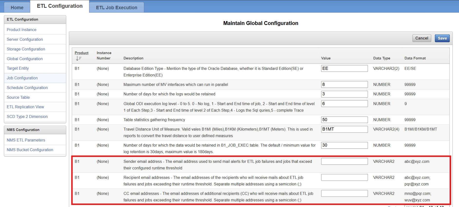 Parameters to enable ETL mail alerts-1