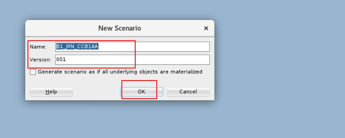 New JRN Package Scenario Details