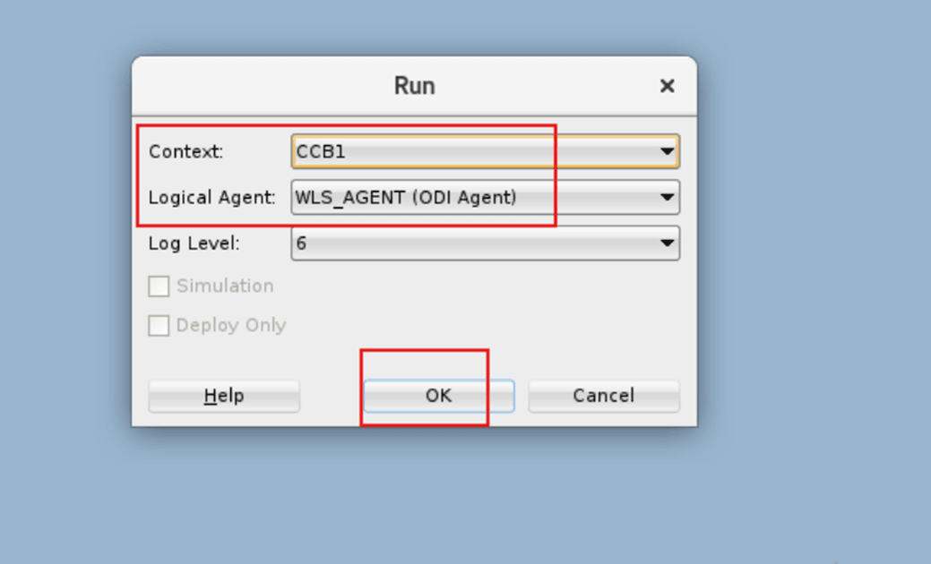 JRN Package Scenario Run Configuration Details