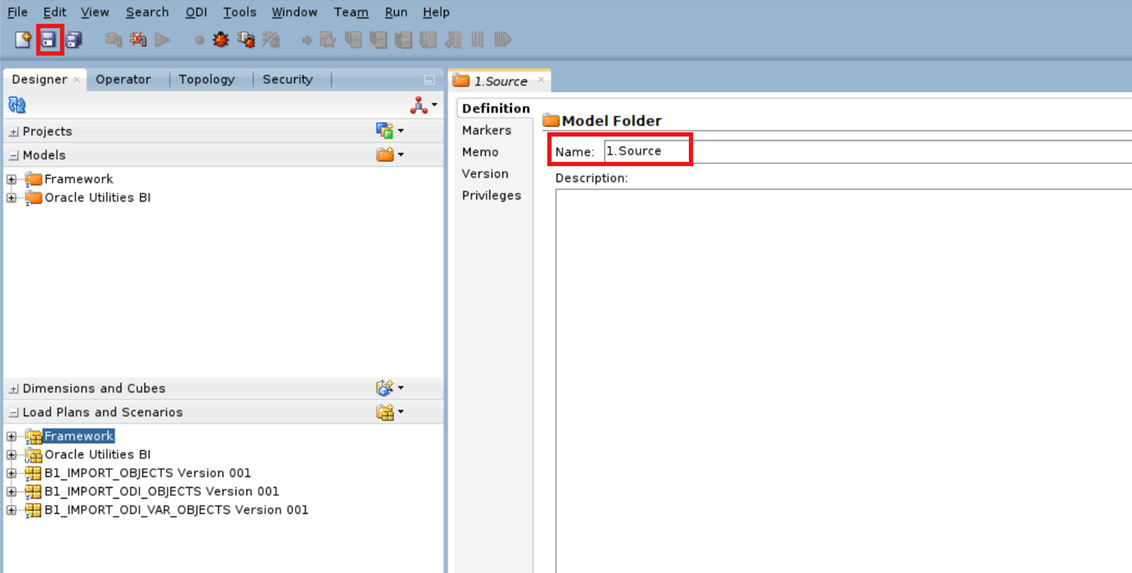Model Folder Definition Details