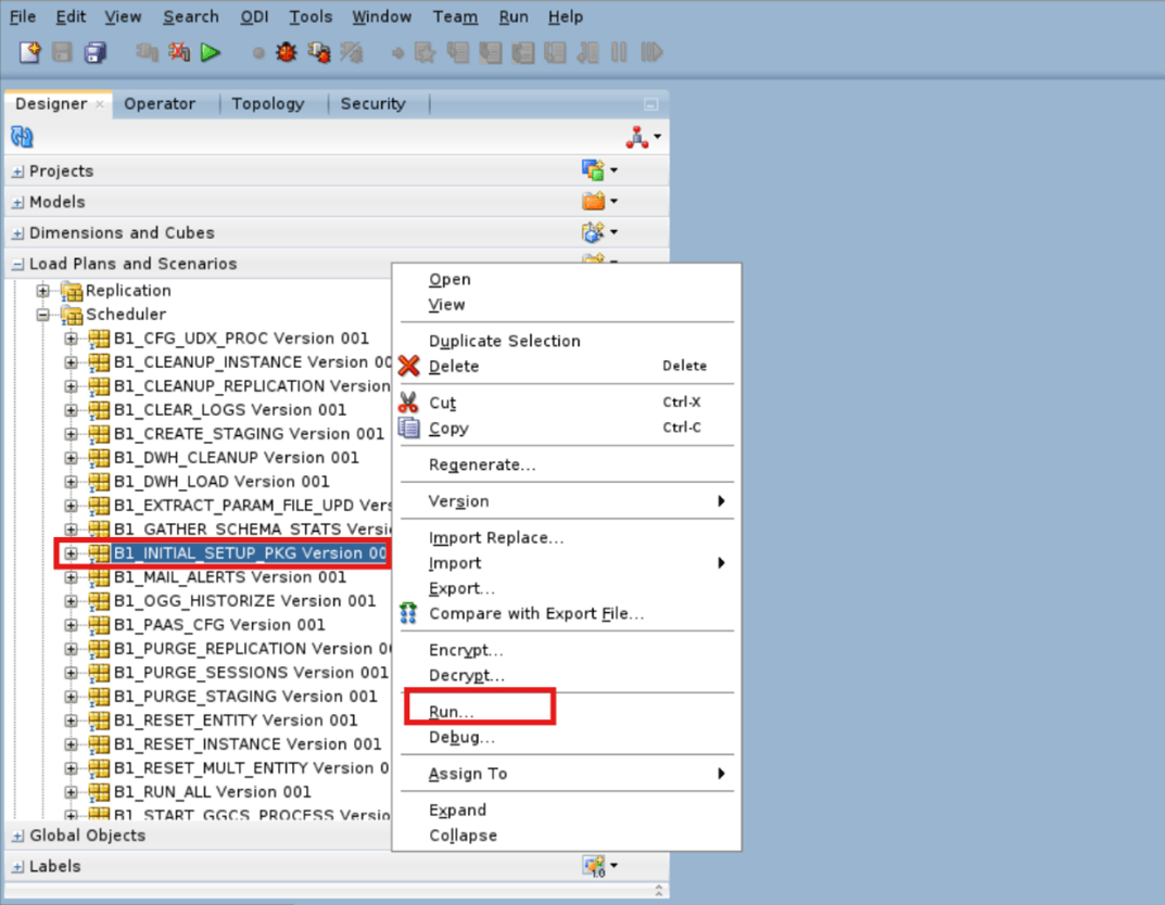 Set up the Star schema.