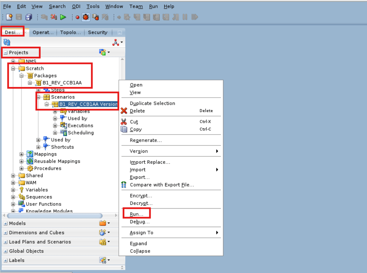 Run the created scenario.