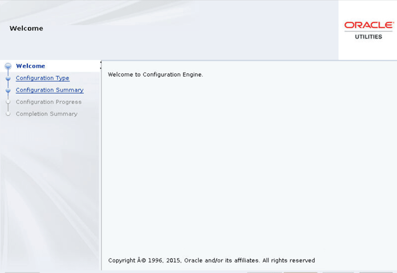 Operation Engine Welcome screen.