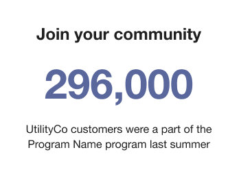 The message asks the customer to join their community, citing the number of participants the program had last summer.