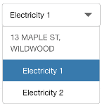 Screenshot showing Data Browser menu with multiple service points and simple numbers to differentiate them.