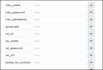 Resource plugin options with text fields to be populated by the user. Resource plugin options with text fields to be populated by the user.