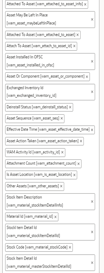 Available Properties section where the set of properties appear. Available Properties section where the set of properties appear.