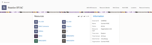 Resource Info page showing the resource’s name on the top left side, and the four lines menu on the top right. Resource Info page showing the resource’s name on the top left side, and the four lines menu on the top right.