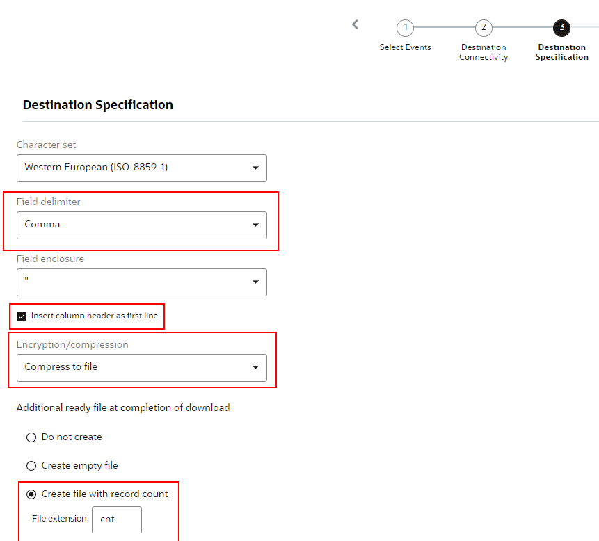 Creating Export Feed Data for Customer Contact