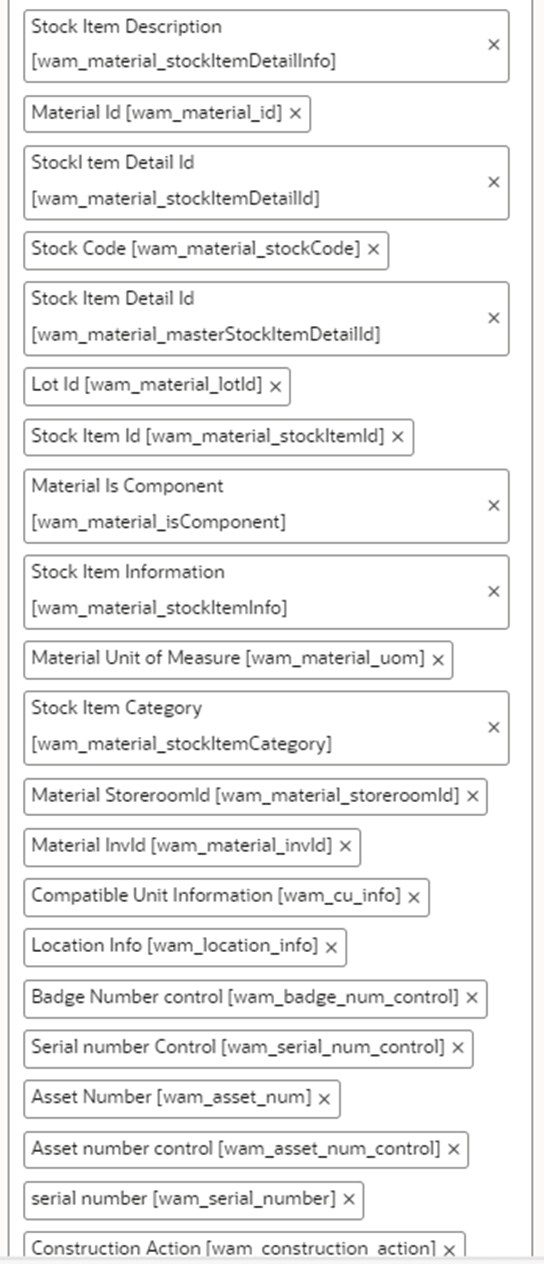 Available Properties section where the set of properties appear.