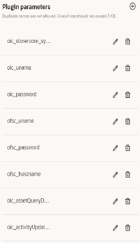 Resource plugin options with text fields to be populated by the user. Resource plugin options with text fields to be populated by the user.