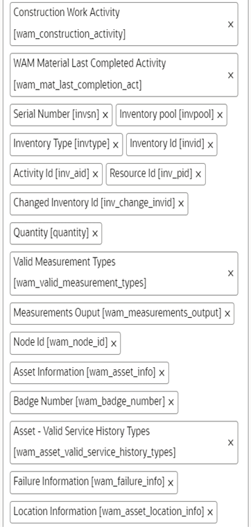 Available Properties section where the set of properties appear.