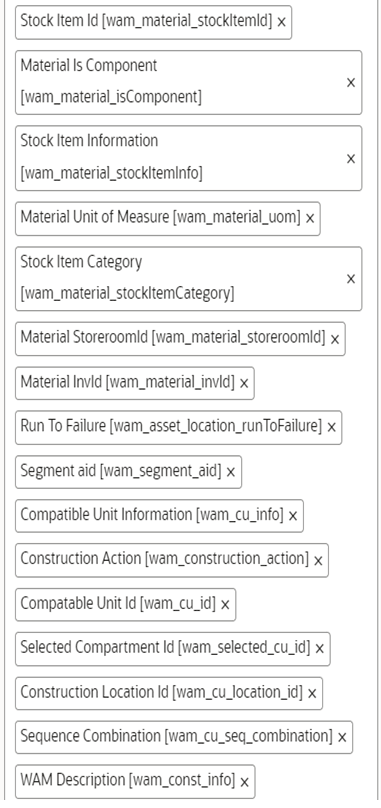 Available Properties section where the set of properties appear.