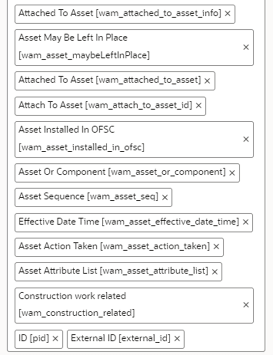 Available Properties section where the set of properties appear.