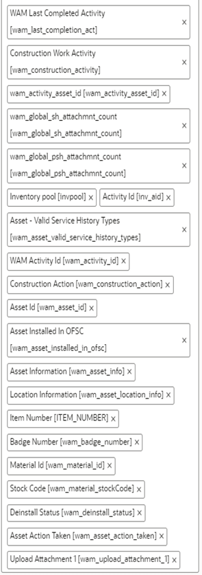 Available Properties section where the set of properties appear.