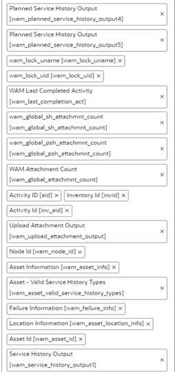 Available Properties section where the set of properties appear. Available Properties section where the set of properties appear.