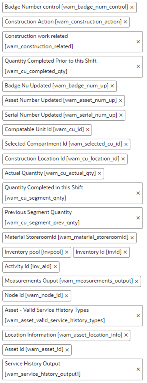 Available Properties section where the set of properties appear.