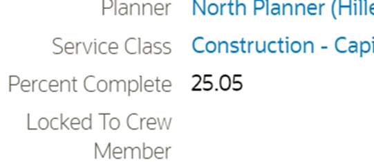 Shows the "Update Quantity" button to update the quantity of a construction task. Shows the "Update Quantity" button to update the quantity of a construction task.