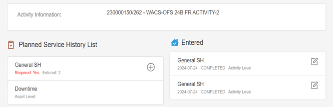 Shows the "Update Quantity" button to update the quantity of a construction task. Shows the "Update Quantity" button to update the quantity of a construction task.