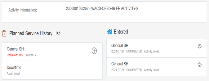 Shows the "Update Quantity" button to update the quantity of a construction task. Shows the "Update Quantity" button to update the quantity of a construction task.