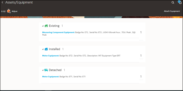 Equipment page showing one notification pending on the bell icon located on the upper right corner. Equipment page showing one notification pending on the bell icon located on the upper right corner.