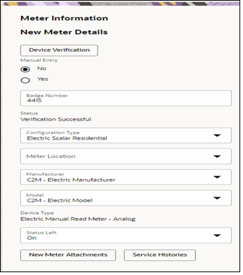 Service Histories button is displayed along with the device details. Service Histories button is displayed along with the device details.