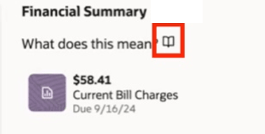 This image shows where the Book icon appears on the Customer Dashboard. This image shows where the Book icon appears on the Customer Dashboard.