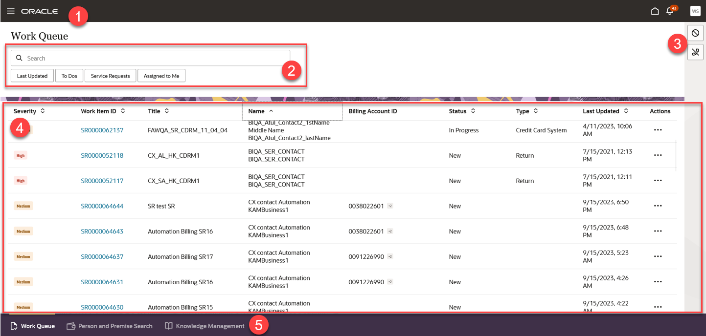 This image shows the Agent Home Page with specific page zones defined.