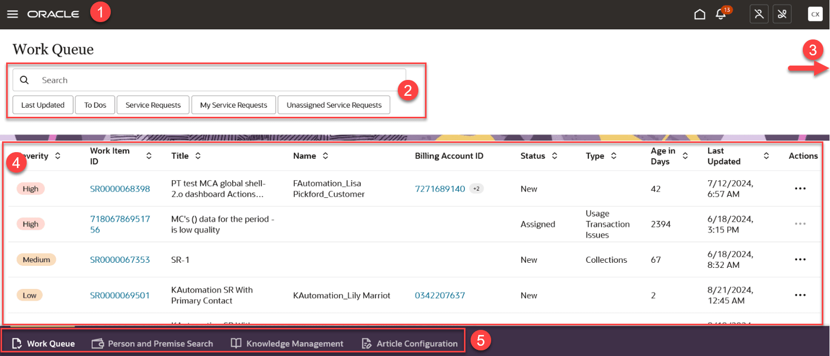 This image provides an example of the Agent Service interface.