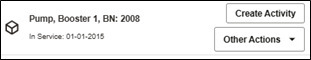 Example of Asset Info and Actions Insight