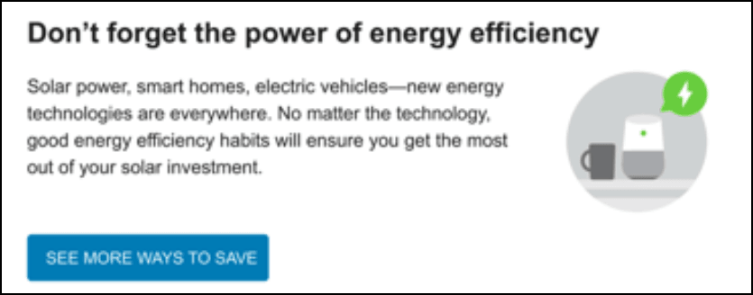 This image shows an example of the Energy Efficiency for Everyone module. This image shows an example of the Energy Efficiency for Everyone module.