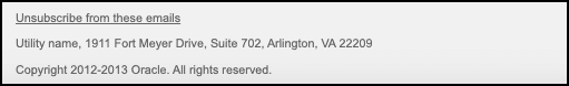 This image shows an example of the footer.