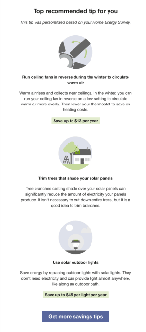Image of a Solar&nbsp;Report tips design