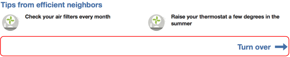 Image of a front footer for the home energy report