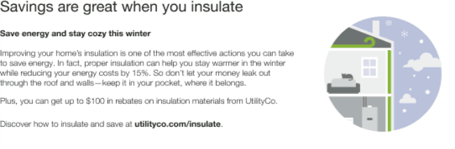 Image of winter seasonal marketing module included in the Seasonal Report