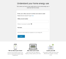 Image of pre authentication screen for customers who need to sign into the HEA survey.
