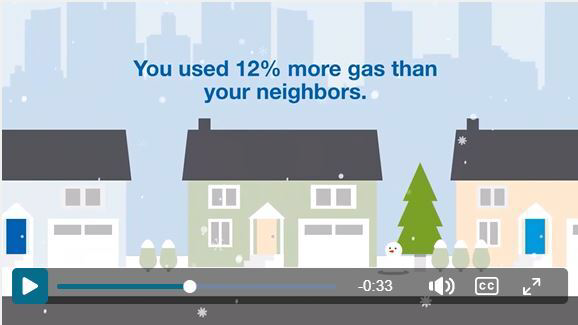Image of an exampke of a personalized video designed to engage utility customers about a utility program