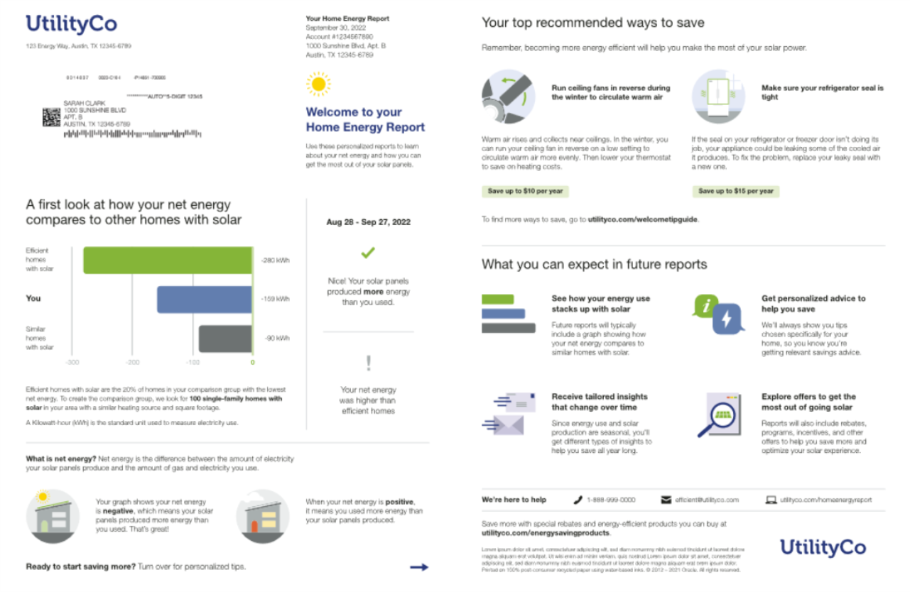 Image of solar welcome report