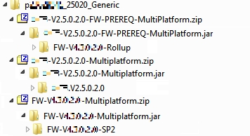 Copy the extracted JAR files to the /APP folder.