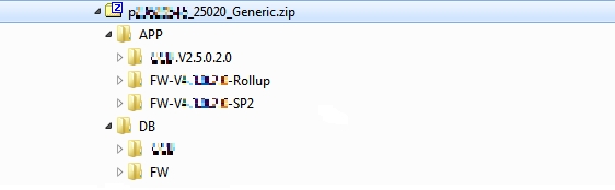 This illustrates an OEM-compliant service pack that includes the created Metadata.xml file.